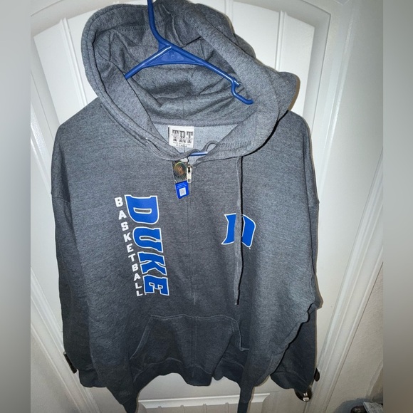 Duke Blue Devils Full Zip Jacket Basketball Black Size XL TRT Classics - Picture 9 of 9